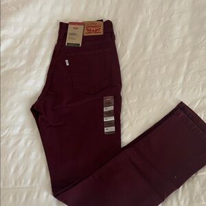 Levi's Burgundy Denim Pants